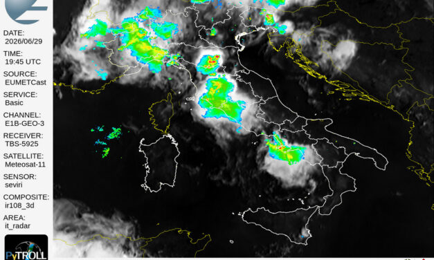 Meteo, su Giulianova torna il rischio temporali: caldo in calo