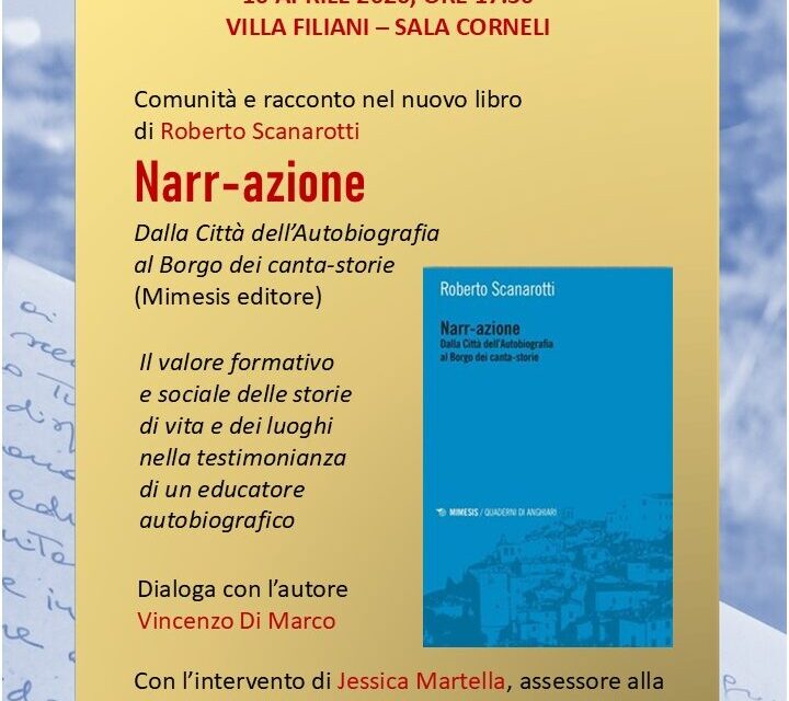 Pineto, a Villa Filiani l’incontro sul libro Narr-azione