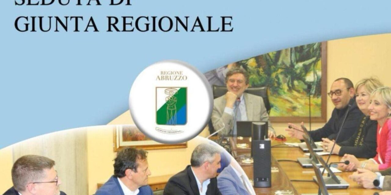 Giunta regionale, via libera a misure su reti idriche e servizi