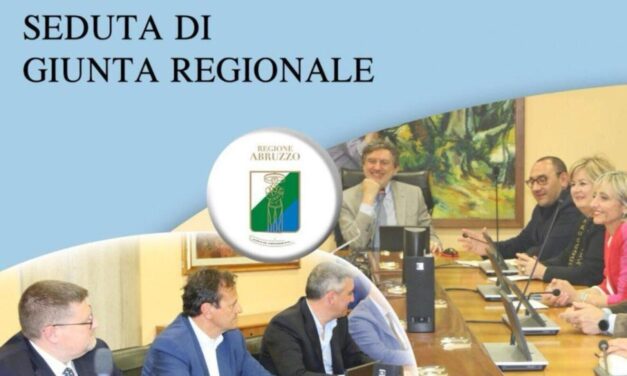 Giunta regionale, via libera a misure su reti idriche e servizi