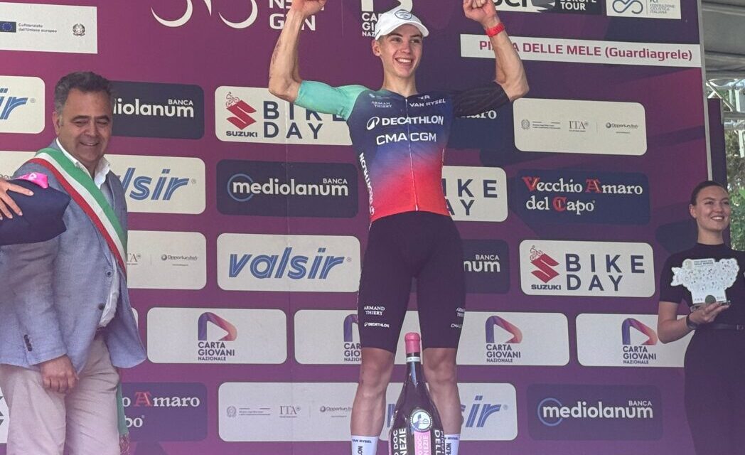 Giro Next Gen in Abruzzo, Sparfel vince a Piana delle Mele