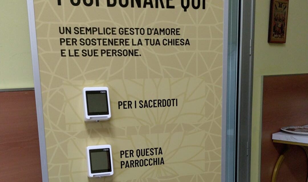 Teramo, offerte in chiesa anche con carta nella parrocchia