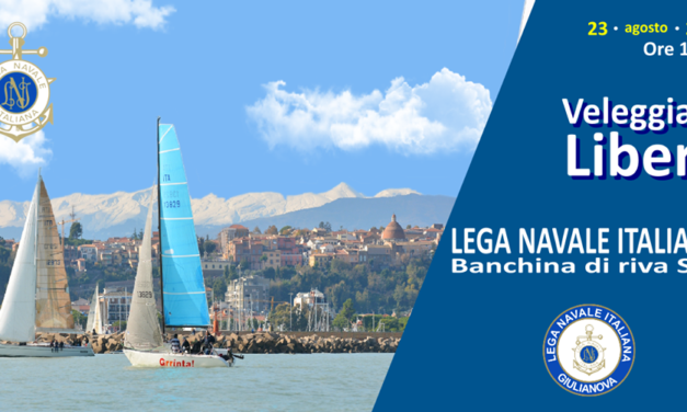 Veleggiata in mare a Giulianova, appuntamento il 23 agosto
