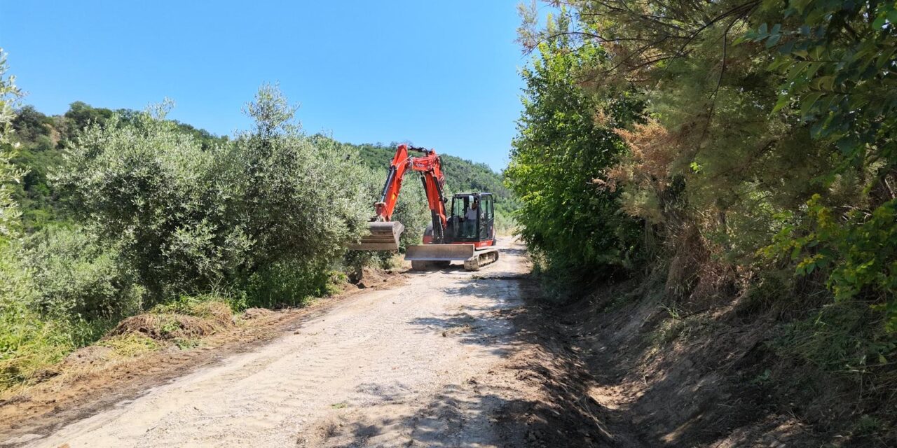 Castellalto, cantiere aperto sulla strada per Casemolino