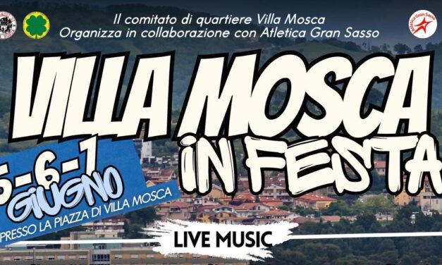 Villa Mosca, tre giorni di festa nel quartiere teramano