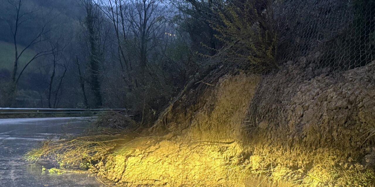 Frane sulle strade teramane, criticità verso Pantaneto