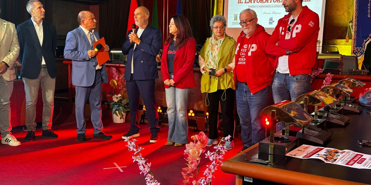 A Pescara 71 lavoratori premiati in una cerimonia sul lavoro