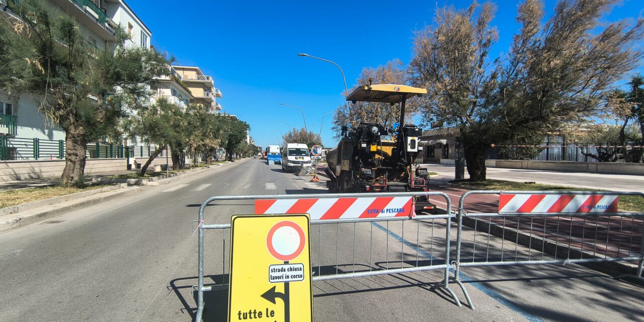 Lavori sul lungomare di Pescara, attenzione ai collegamenti con la costa