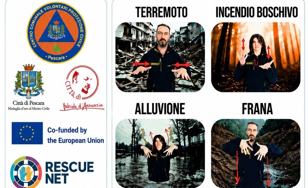 Protezione civile inclusiva, evento europeo a Pescara