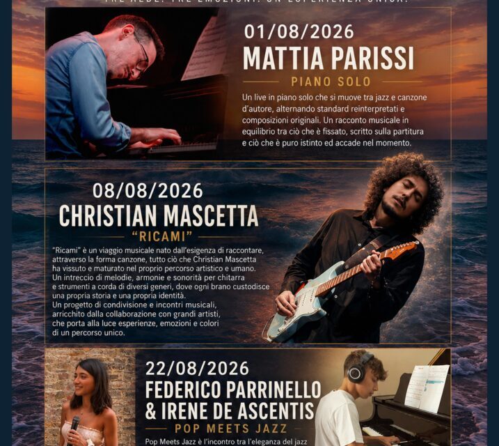 Alba Adriatica, musica al sorgere del sole con tre live in spiaggia