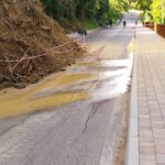 Torricella Sicura, frana e perdita d’acqua: stop sulla SP 48