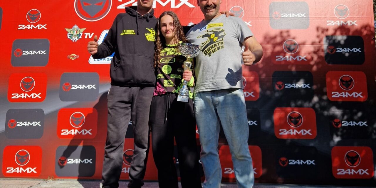 Minienduro, Zaira Di Lorenzo di Silvi chiude al comando la prova d’esordio