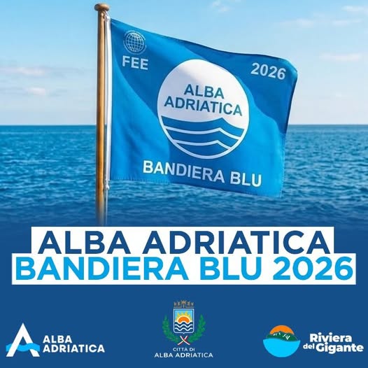 Alba Adriatica rinnova la Bandiera Blu per il 2026