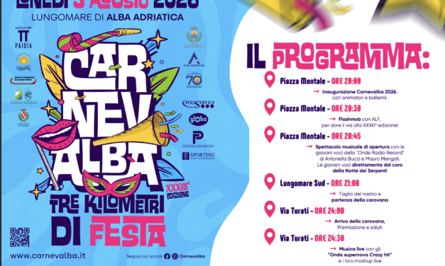 Alba Adriatica, torna Carnevalba: due serate di festa sul lungomare