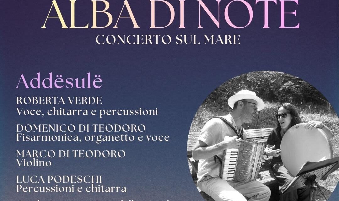 Martinsicuro, musica all’alba sulla spiaggia con il duo Addësulë