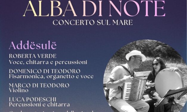 Martinsicuro, musica all’alba sulla spiaggia con il duo Addësulë