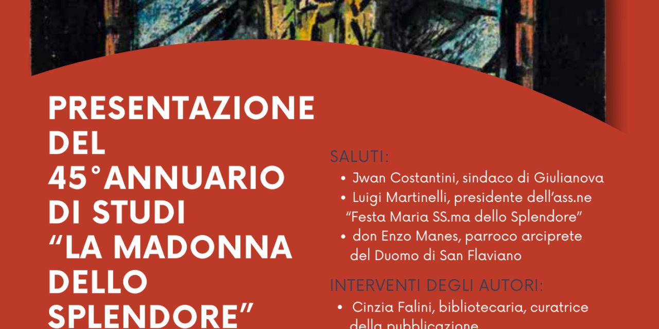 Giulianova, alla sala Buozzi la presentazione dell’Annuario