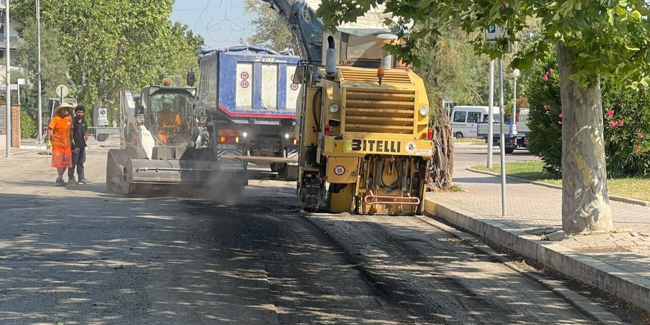 Giulianova, al via il primo intervento del piano strade