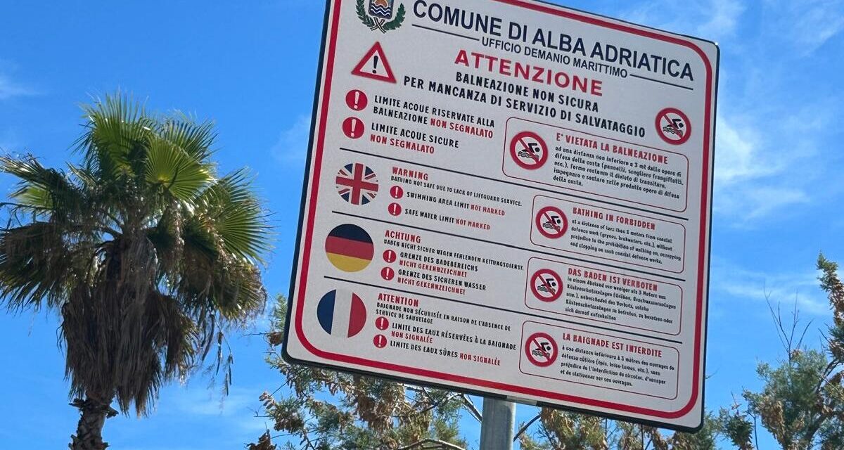 Spiaggia libera senza bagnino ad Alba: cresce l’attenzione