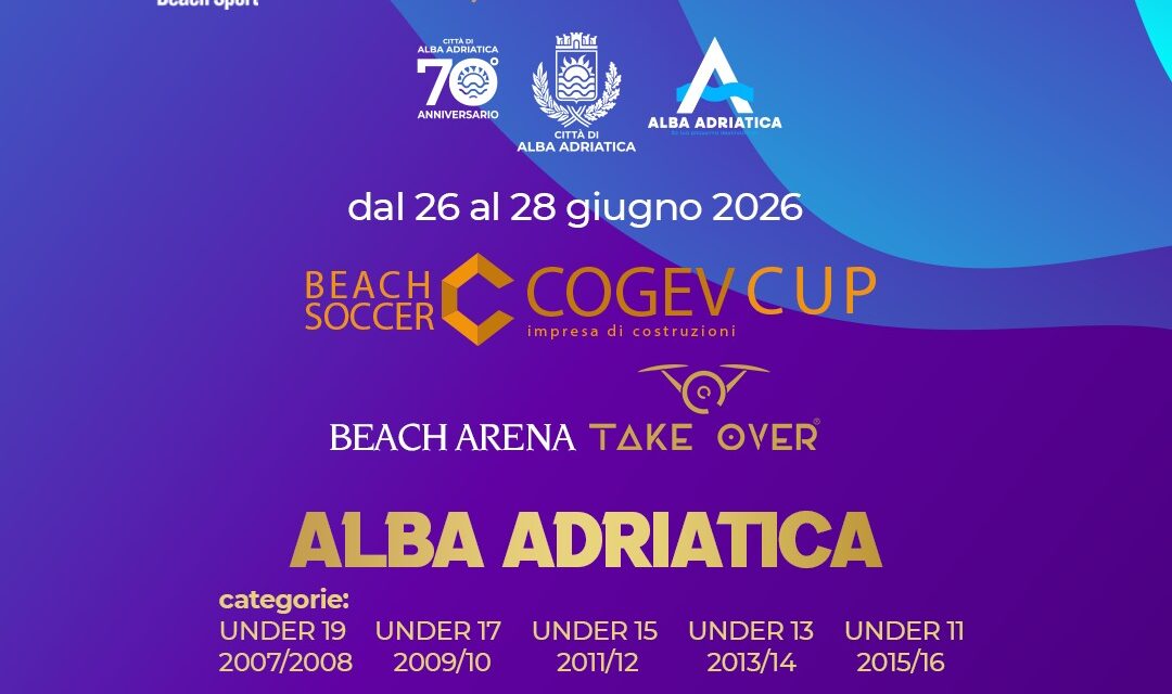 Beach soccer giovanile, iscrizioni aperte ad Alba Adriatica