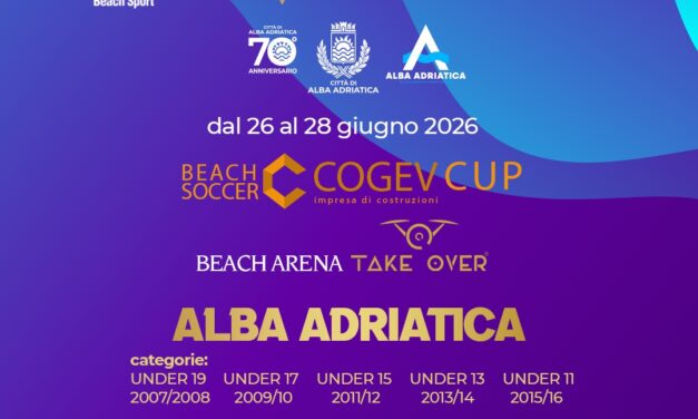 Beach soccer giovanile, iscrizioni aperte ad Alba Adriatica