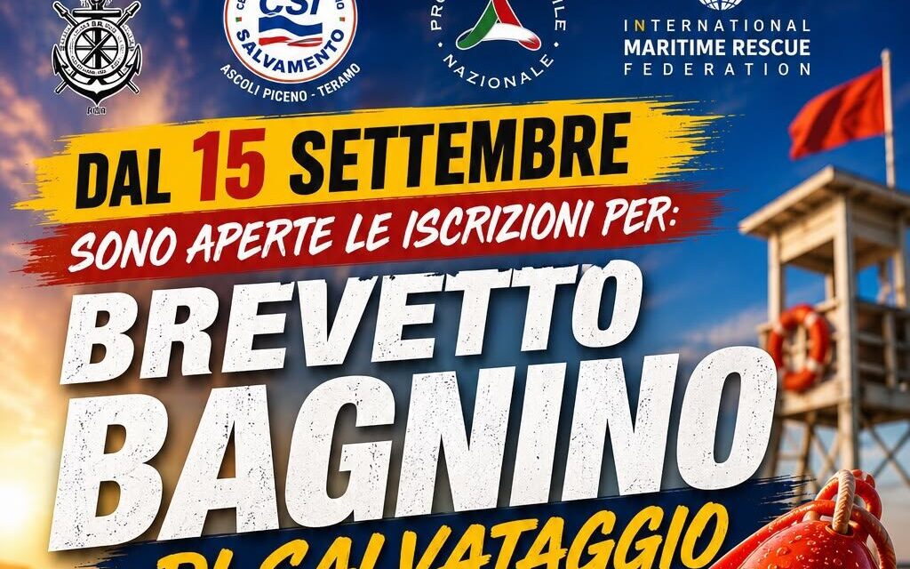 Tortoreto, al via le adesioni per il corso da bagnino