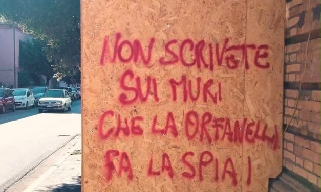 Scritte offensive a Giulianova, vicinanza a Orfanelli