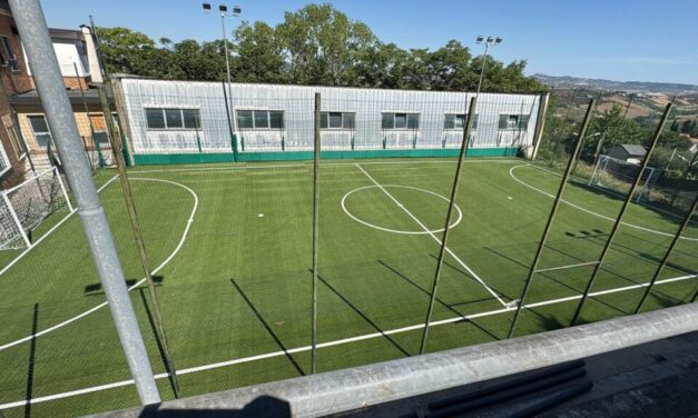Poggio Morello, rinnovato il campo di calcio a 5
