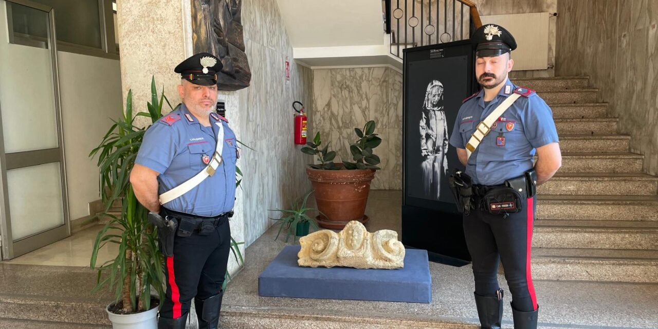 Opera rubata nelle Marche ritrovata a Carapollo