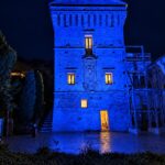 Martinsicuro, la Torre Carlo V in blu per la fibrosi cistica