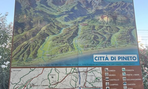 Pineto, turista affezionato cancella le scritte da un cartello