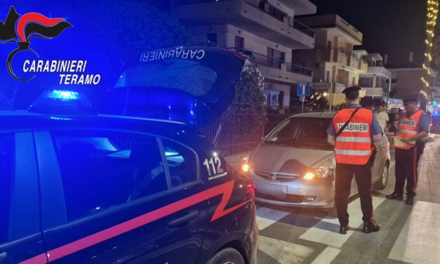 Alcol e droga al volante, nove patenti ritirate nel Teramano