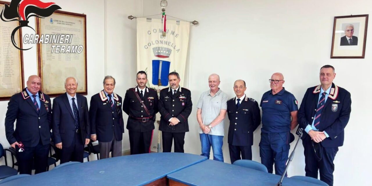 Colonnella, incontro in municipio con il vertice dei Carabinieri