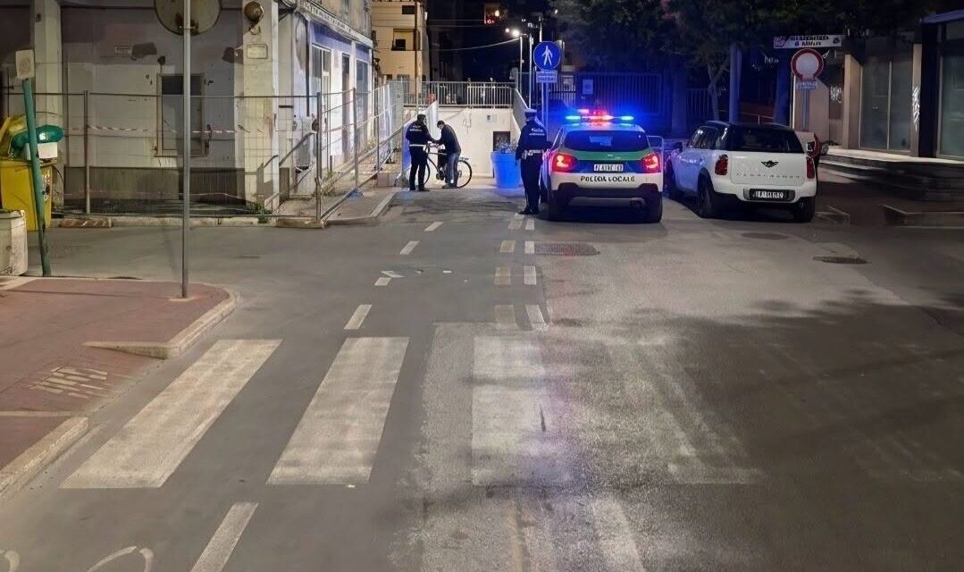 Giulianova, verifiche della municipale nel sottopasso di via Sauro