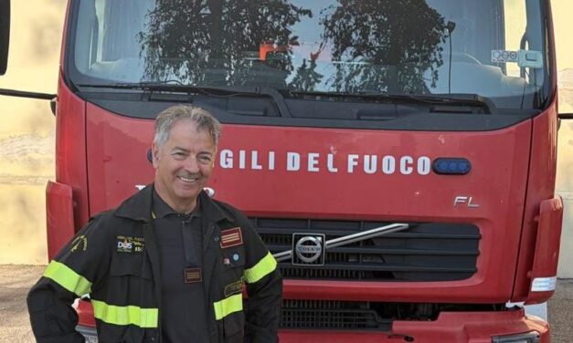 Teramo, in pensione Sergio Di Domenico dopo tre decenni nei vigili del fuoco