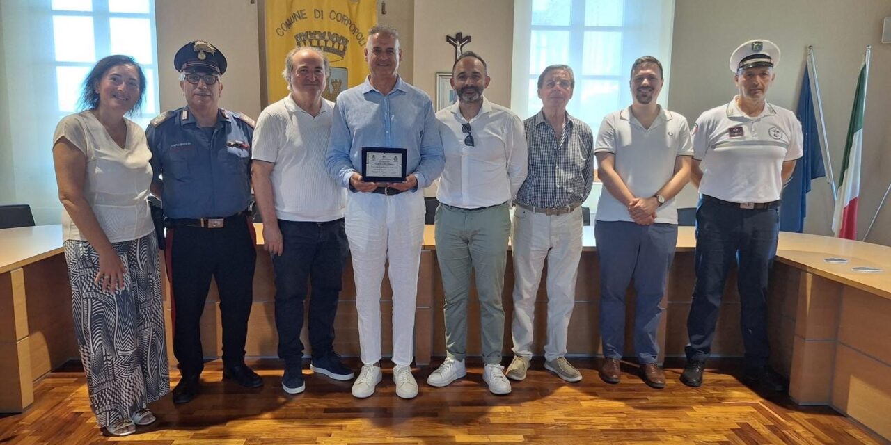 Corropoli saluta il maresciallo Di Matteo al termine del servizio