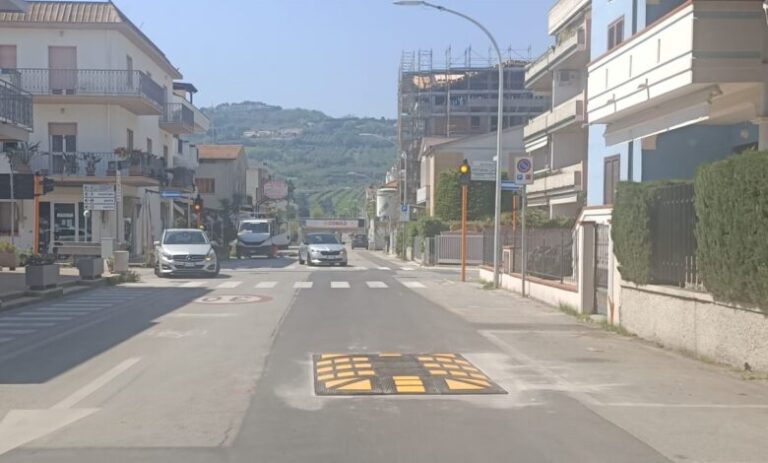 Tortoreto, nuovi rallentatori in via Leonardo da Vinci