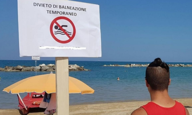 Pescara, stop temporaneo ai bagni vicino al Ponte del Mare