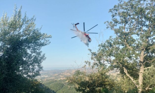 Incendio tra Cellino e Cermignano, bonifica conclusa