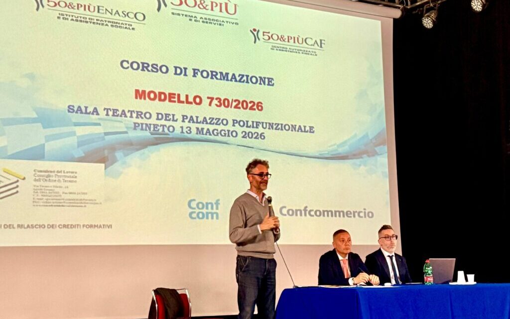 Pineto, confronto sul 730 2026 con 50&Più e Confcommercio