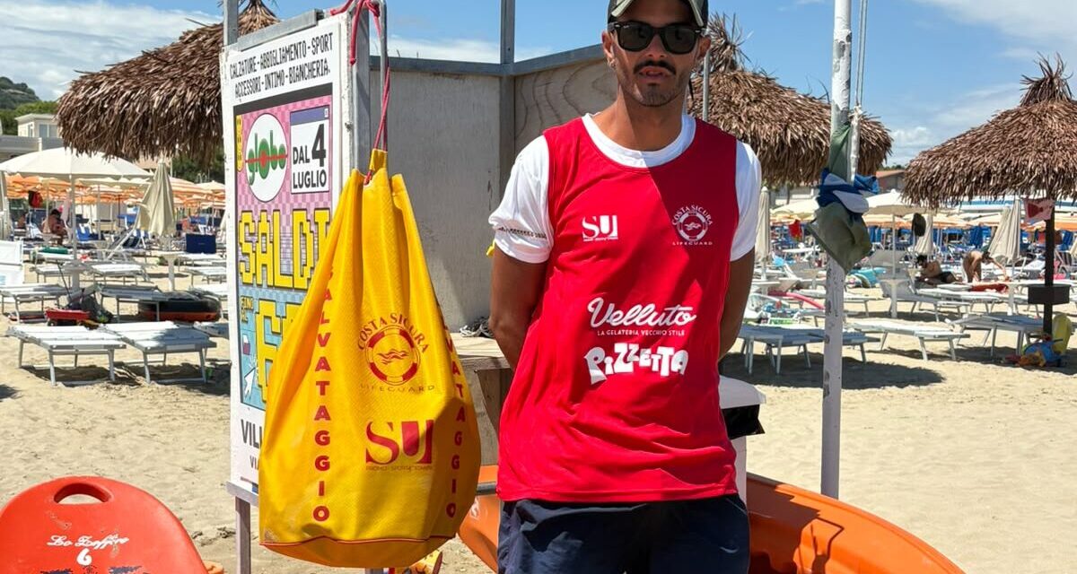 Tortoreto, bagnante soccorso in mare davanti a uno chalet