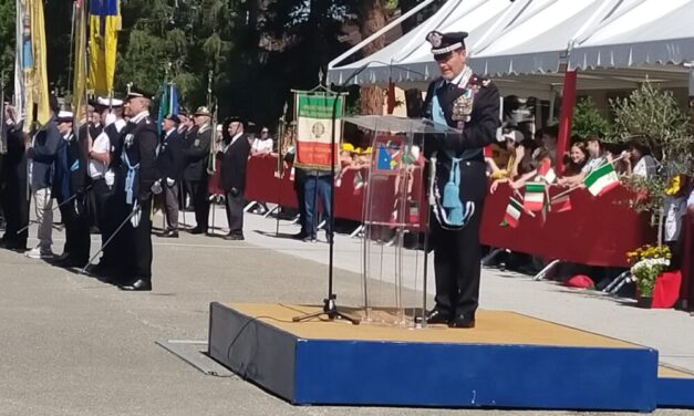 Carabinieri d’Abruzzo, cerimonia alla Rebeggiani