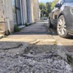 Alba Adriatica, disagi su marciapiedi e strade in via Dante