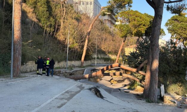 Frana di Silvi, polemica sullo stato di emergenza