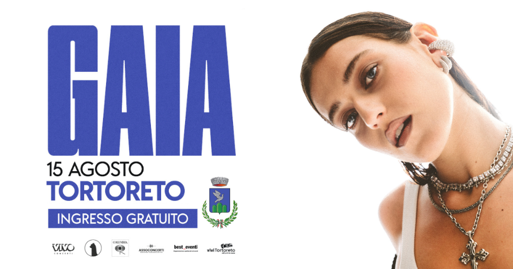 Tortoreto punta su Gaia per il grande live di Ferragosto