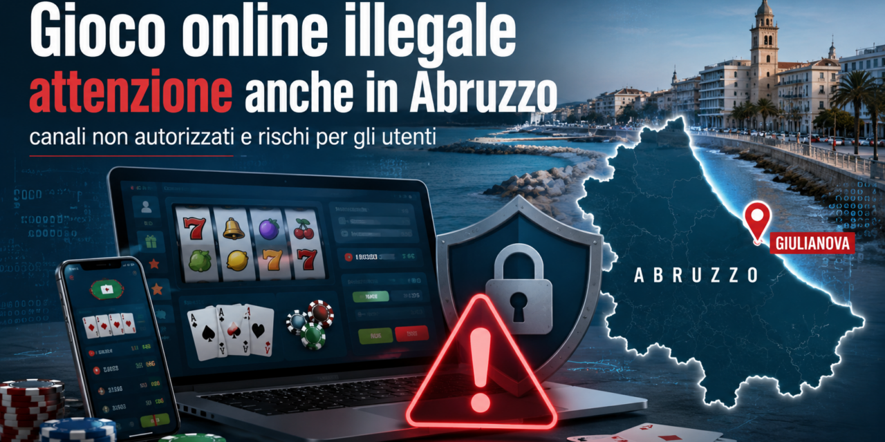 Gioco online illegale, il fenomeno interessa anche l’Abruzzo