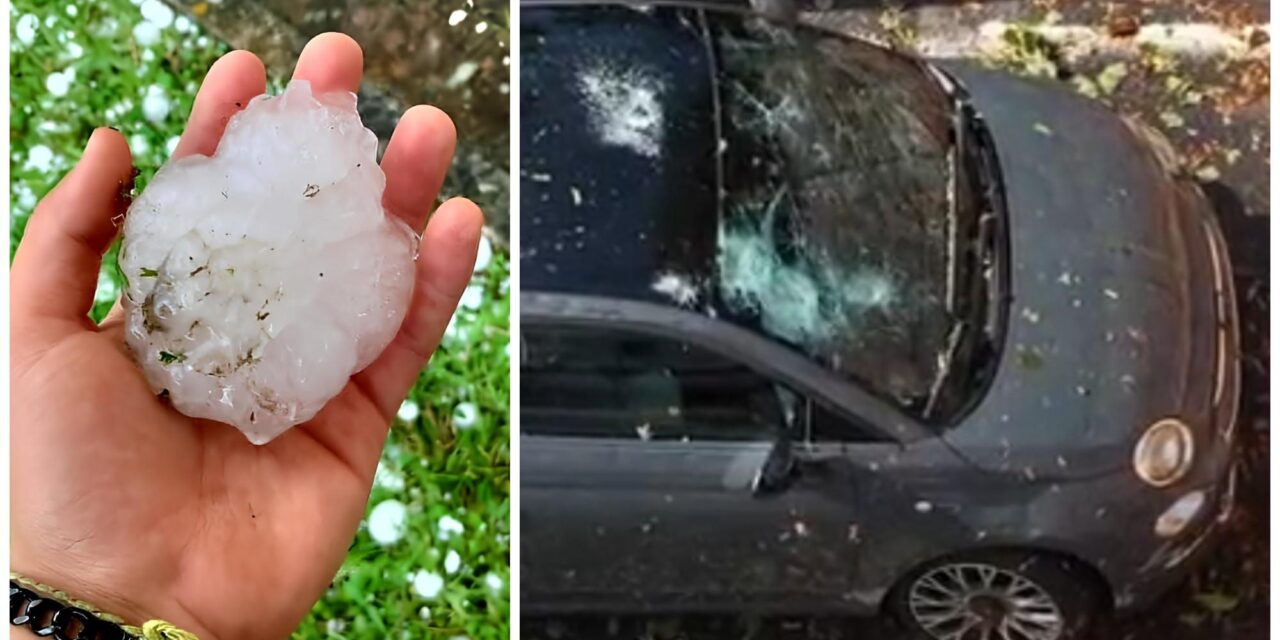 Temporali e grandine nel Teramano, danni tra Roseto e Bellante