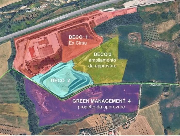 Roseto, rilievi sul nuovo lotto della discarica Grasciano 2