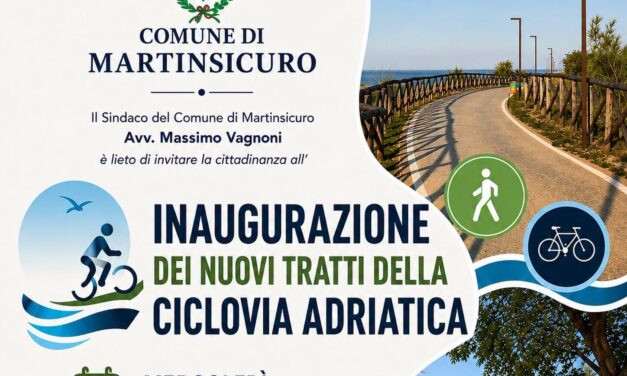 Martinsicuro, si allunga la rete ciclabile sulla costa