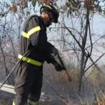 Montefino, rogo tra boscaglia e uliveti: vasto fronte di fuoco
